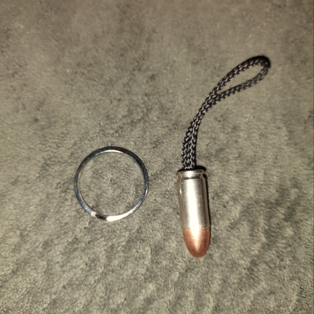 9mm Ruger Bullet Keychain or Zipper pull